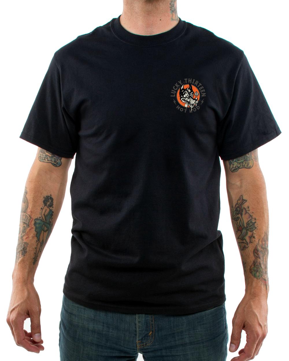 Lucky 13 LUCKY WOLF Casual Fit Short Sleeve T-shirt Jet Black – Lucky13apparel