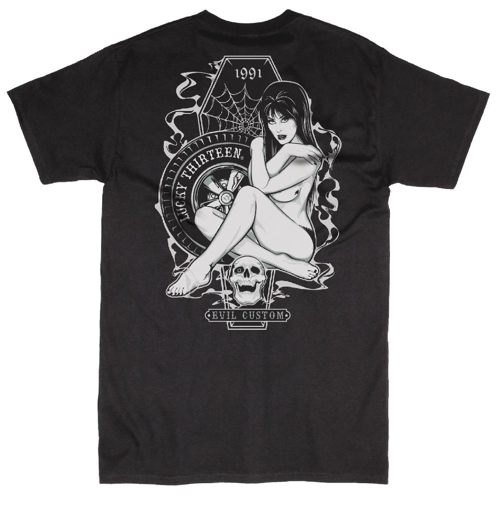 lucky 13 MISS TRUST Mens Short Sleeve Tee Shirt By Lucky 13 Black – Lucky13apparel