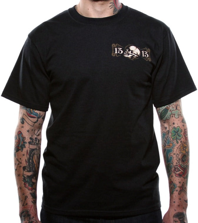 Lucky 13 Never Die Mens Short Sleeve Tee Shirt By Lucky 13 Black – Lucky13apparel