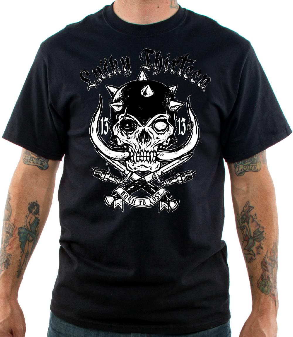 Lucky 13 OVERKILL Classic Fit Short Sleeve T-shirt Black – Lucky13apparel