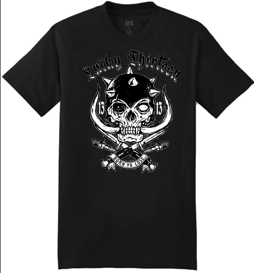 lucky 13 OVERKILL classic fit short sleeve t-shirt Black – Lucky13apparel