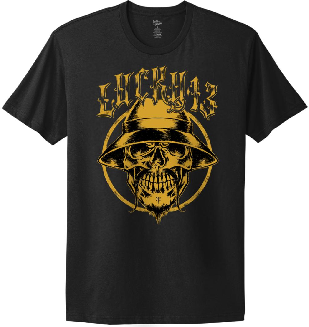 lucky 13 PACHUCO SKULL Casual Fit short sleeve t-shirt Jet Black – Lucky13apparel
