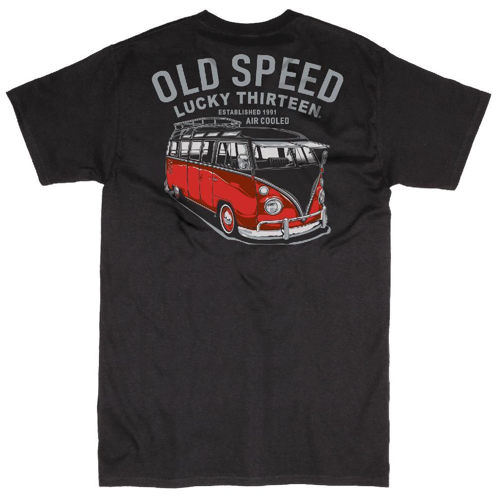 lucky 13 SAMBA Mens Short Sleeve Tee Shirt By Lucky 13 Black – Lucky13apparel