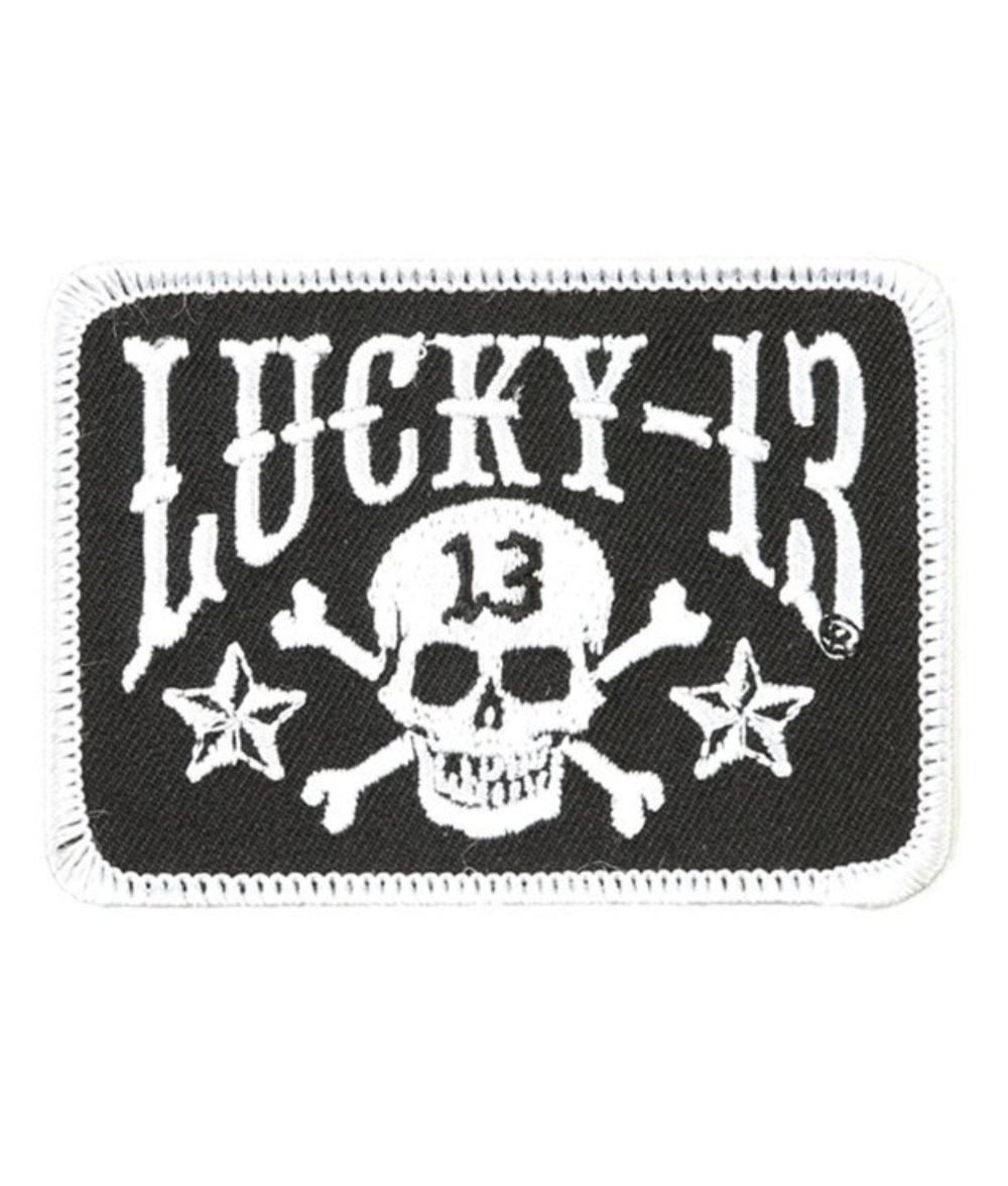 lucky 13 SKULL STARS patch Individual piece Black/White – Lucky13apparel