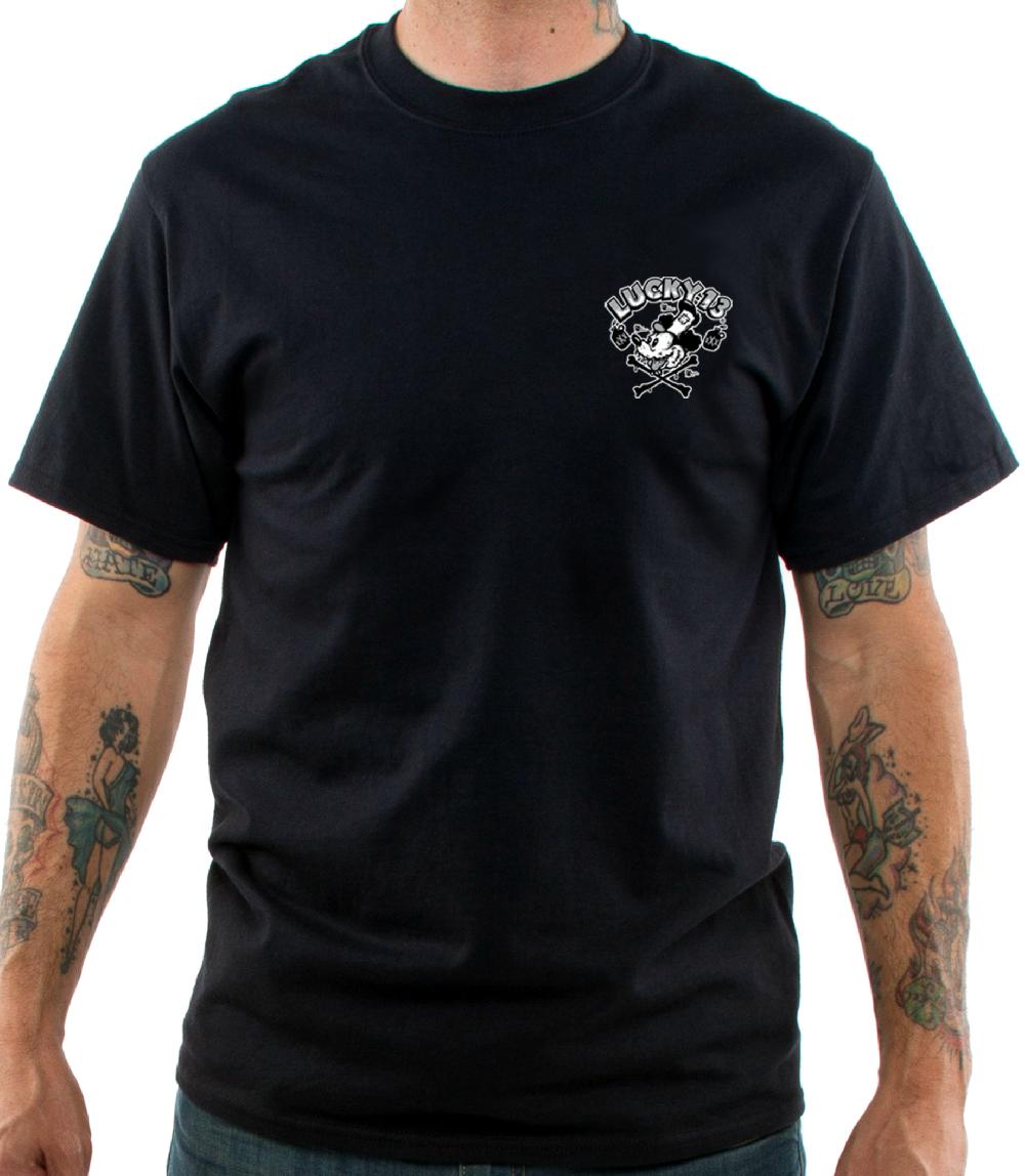 Lucky 13 SWAMP RAT Classic Fit Short Sleeve T-shirt Black – Lucky13apparel