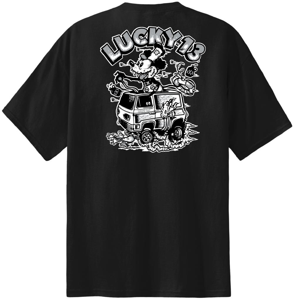 lucky 13 SWAMP RAT classic fit short sleeve t-shirt Black – Lucky13apparel