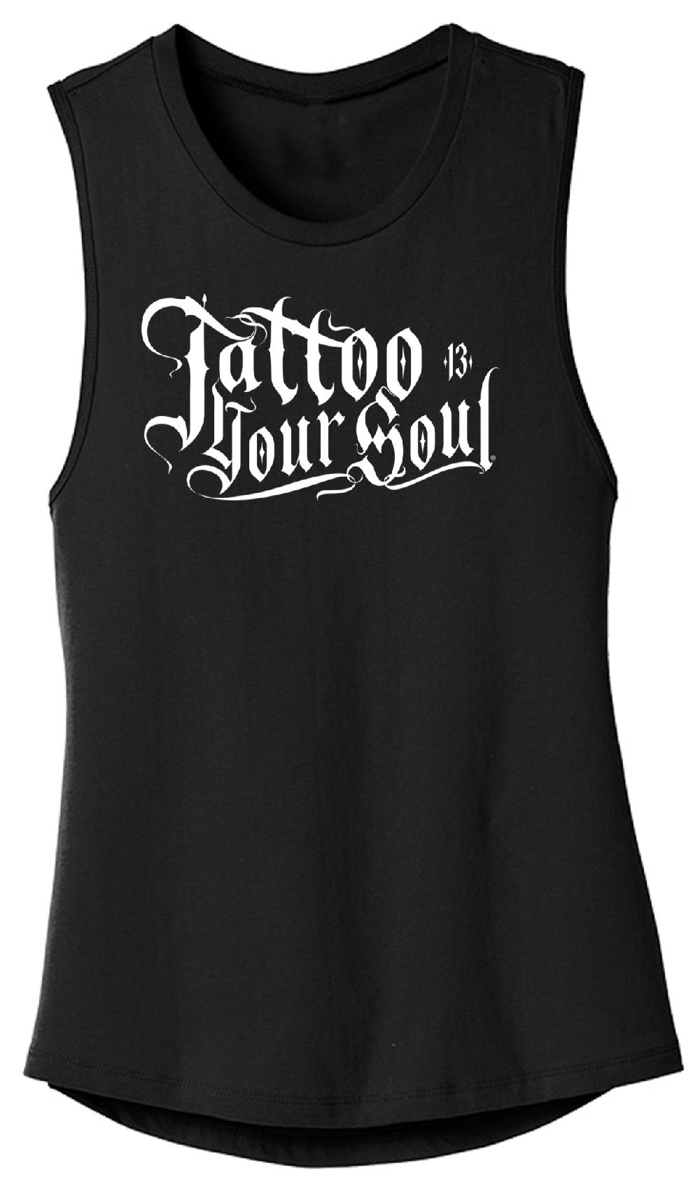 lucky 13 TATTOO YOUR SOUL women’s muscle tank Black – Lucky13apparel