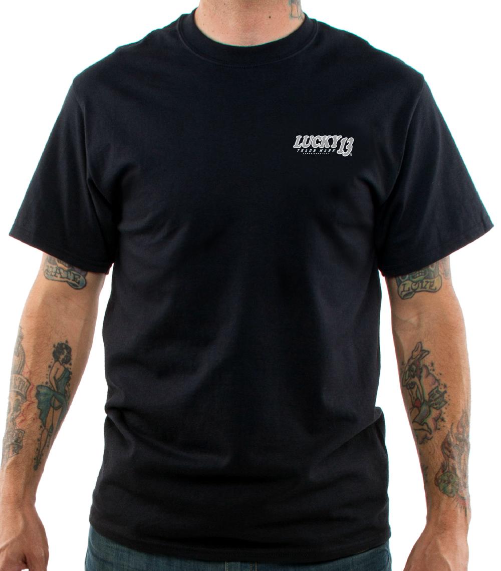 Lucky 13 The BAD MOFO Men’s Short Sleeve Tee Shirt By Lucky 13 Black – Lucky13apparel