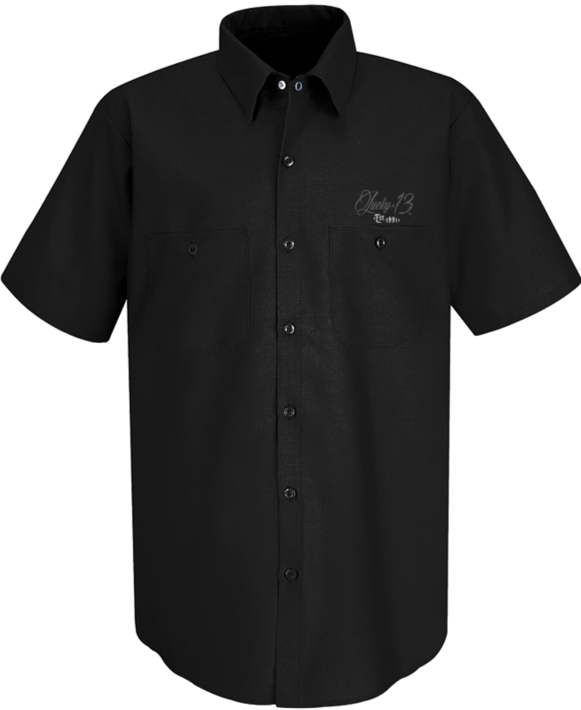 Lucky 13 The BOMBER Men’s Short Sleeve Work Shirt By Lucky 13 Black – Lucky13apparel