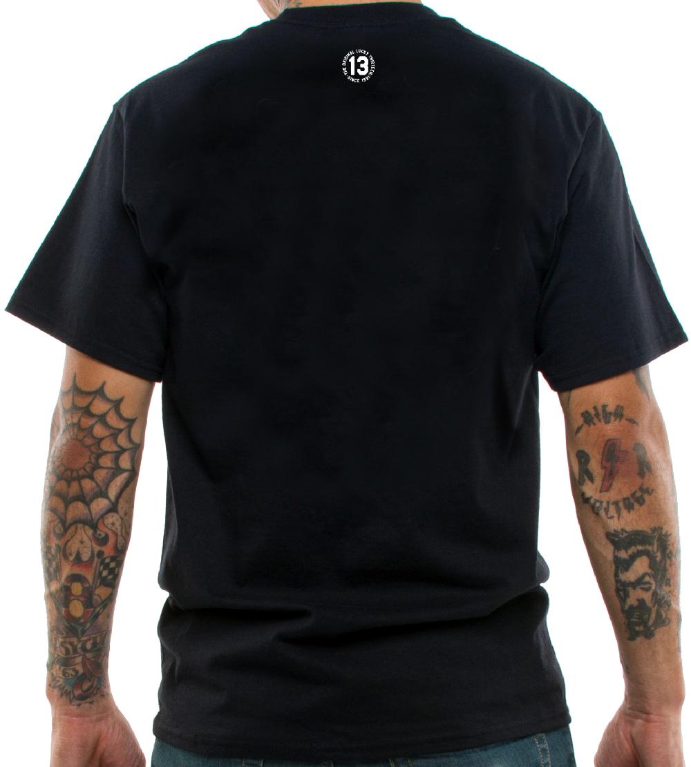 Lucky 13 The BORN TO LOSE Men’s Short Sleeve Tee Shirt By Lucky 13 Black – Lucky13apparel