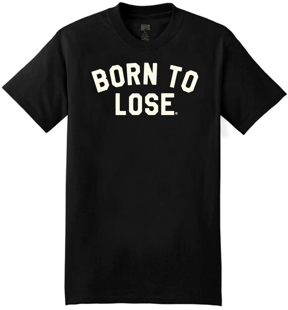 lucky 13 The BORN TO LOSE Men’s Short Sleeve Tee Shirt By Lucky 13 Black – Lucky13apparel