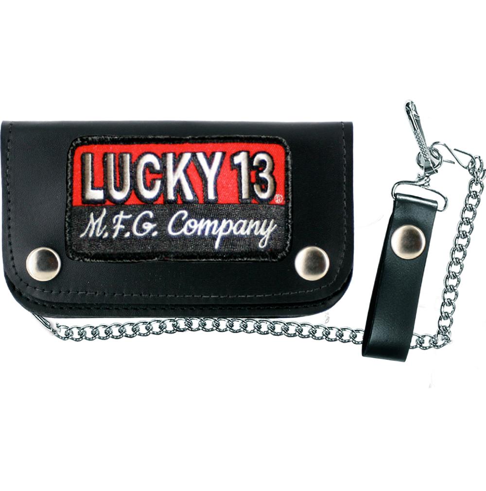lucky 13 The BRICK 6” Patch Wallet by Lucky 13 Black – Lucky13apparel