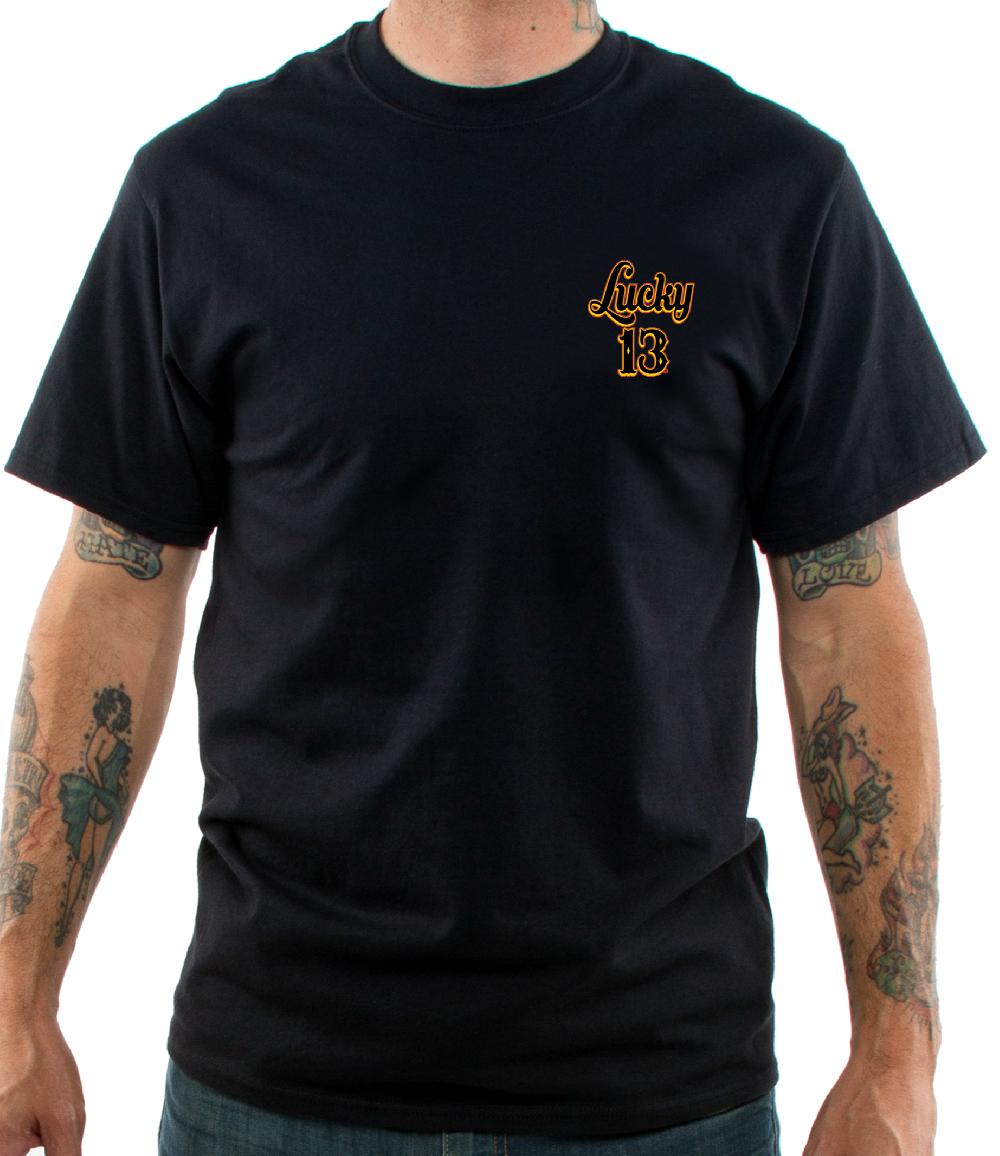 Lucky 13 The DAYZ Men’s Short Sleeve Tee Shirt By Lucky 13 Black – Lucky13apparel