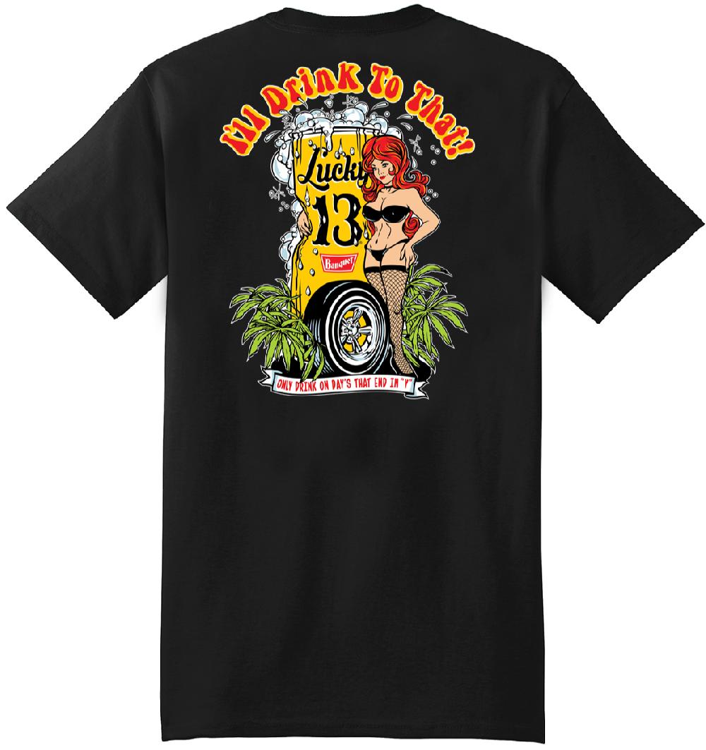 lucky 13 The DAYZ Men’s Short Sleeve Tee Shirt By Lucky 13 Black – Lucky13apparel