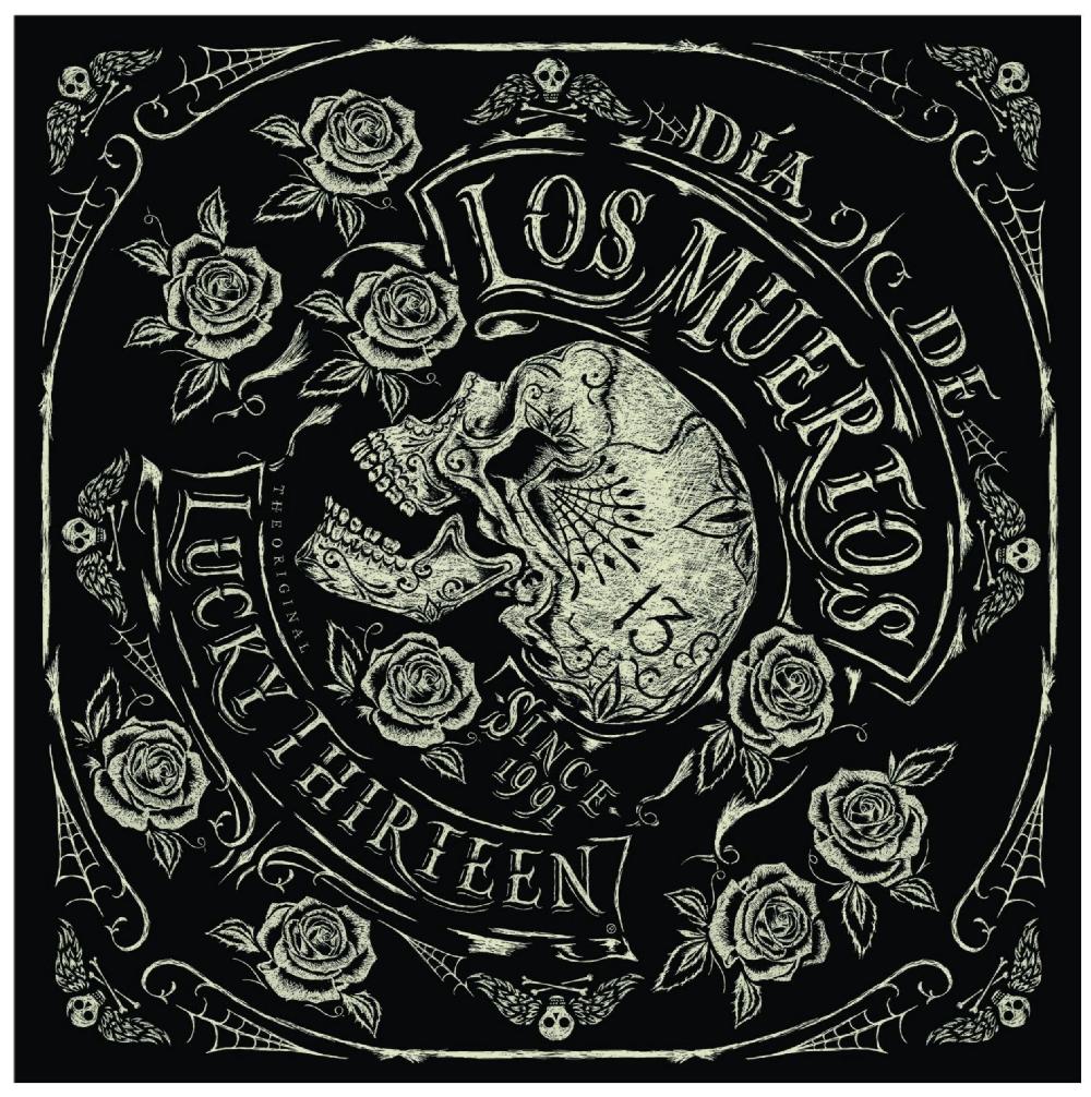 lucky 13 The DEAD SKULL Bandana by Lucky 13 Black – Lucky13apparel