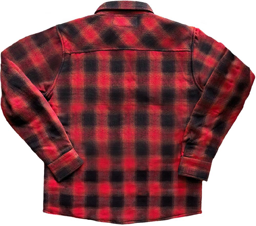 Lucky 13 The DODGE Sherpa Lined Flannel Shirt-jacket Red/Black – Lucky13apparel
