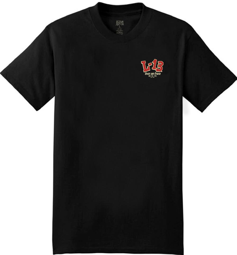 Lucky 13 The FINK U Men’s Short Sleeve Tee Shirt By Lucky 13 Black – Lucky13apparel