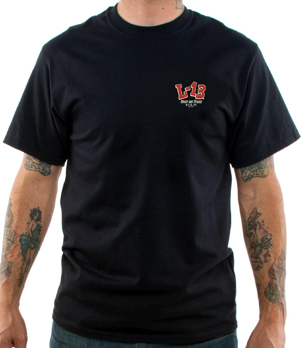 Lucky 13 The FINK U Men’s Short Sleeve Tee Shirt By Lucky 13 Black – Lucky13apparel