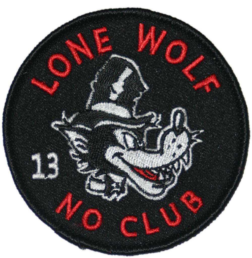 lucky 13 The Lone Wolf Embroidered Patch Pack of 6 pcs assorted – Lucky13apparel