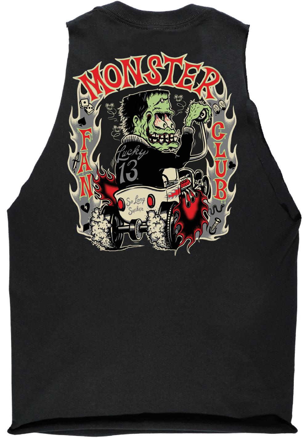 lucky 13 The MONSTER RODDER custom fashion tank Black – Lucky13apparel