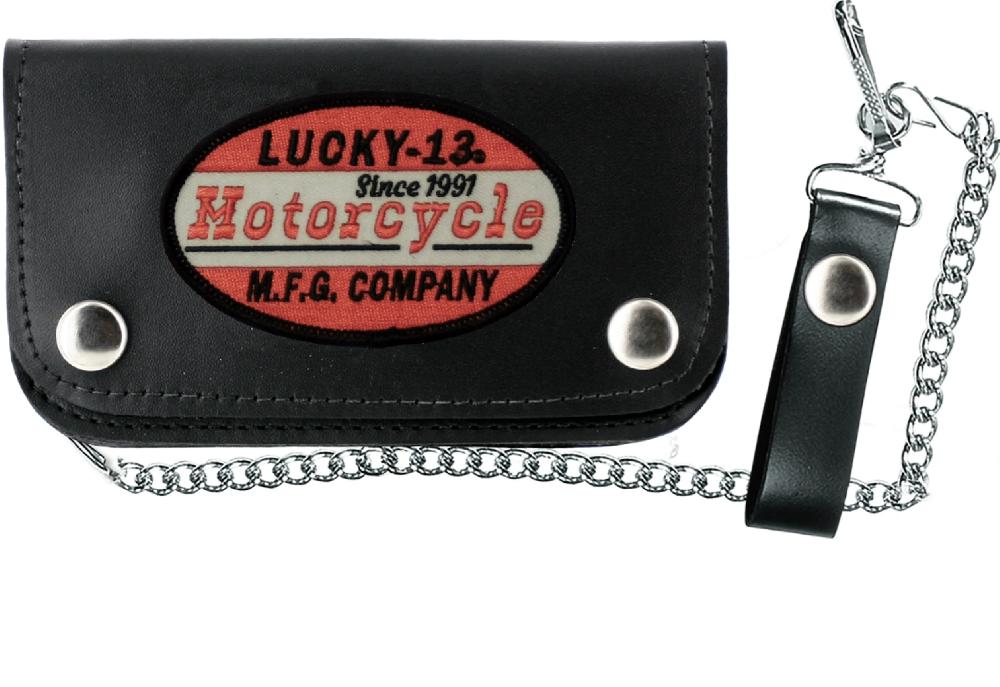 lucky 13 The MOTO-13 6” Patch Wallet by Lucky 13 Black – Lucky13apparel