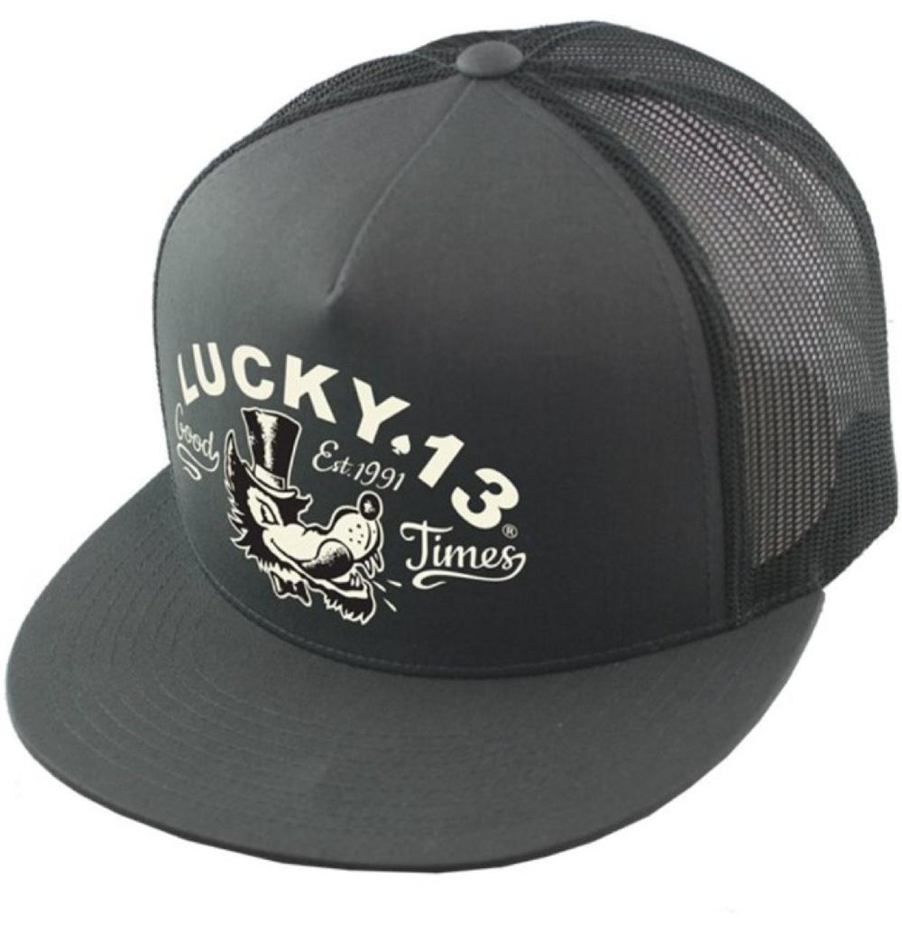lucky 13 The MR. WOLF poplin/mesh snapback trucker cap with transfer by Lucky 13 CHARCOAL – Lucky13apparel lucky 13 The MR. WOLF poplin/mesh snapback trucker cap with transfer by Lucky 13 CHARCOAL – Lucky13apparel