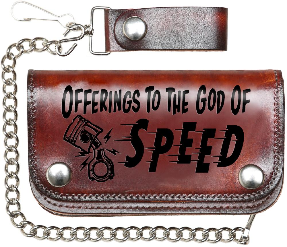 lucky 13 The OFFERING Embossed 6” Chain Wallet Antiqued – Lucky13apparel