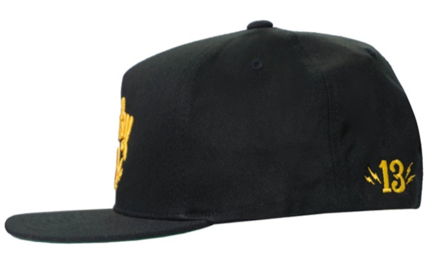 Lucky 13 The “Shocker” Snapback Hat By Lucky 13 Black / Gold – Lucky13apparel
