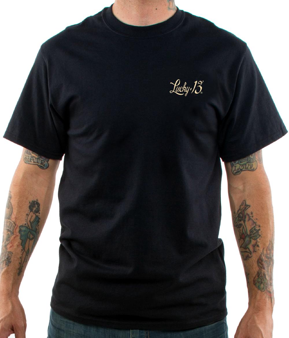 Lucky 13 The SO CAL’S FINEST Men’s Short Sleeve Tee Shirt By Lucky 13 Black – Lucky13apparel