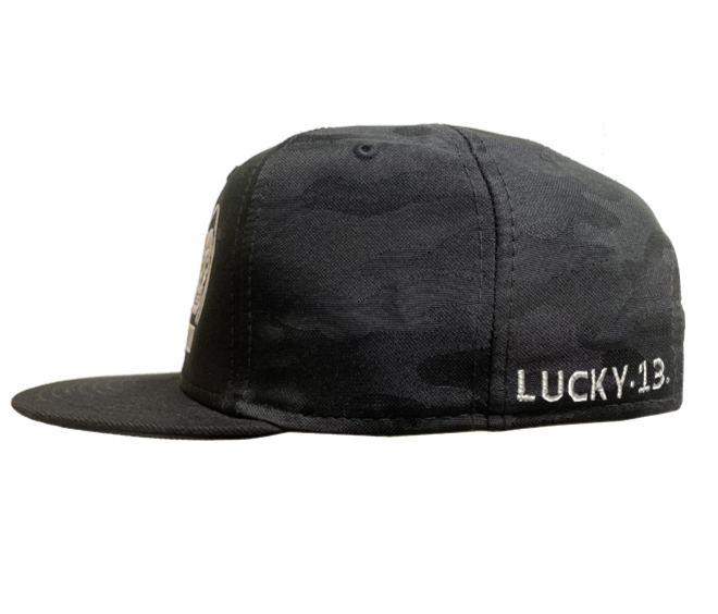 Lucky 13 The “Speed Reaper” Camo Snapback Trucker Cap By Lucky 13 Black Camouflage – Lucky13apparel
