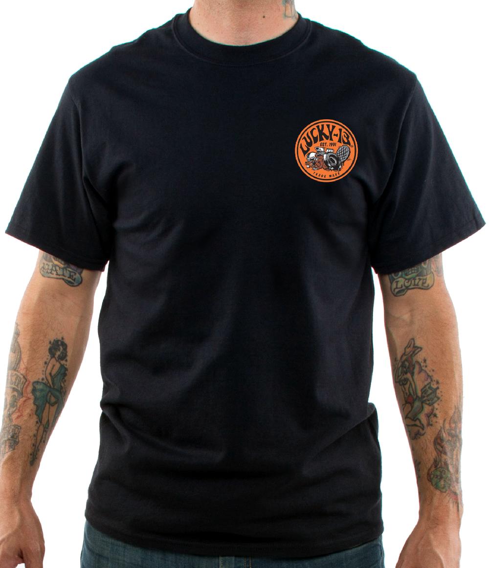 Lucky 13 The SUPER BEAVER Men’s Short Sleeve Tee Shirt By Lucky 13 Black – Lucky13apparel