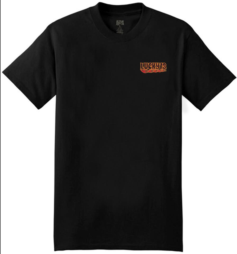 Lucky 13 The SUPER VAN Men’s Short Sleeve Tee Shirt By Lucky 13 Black – Lucky13apparel