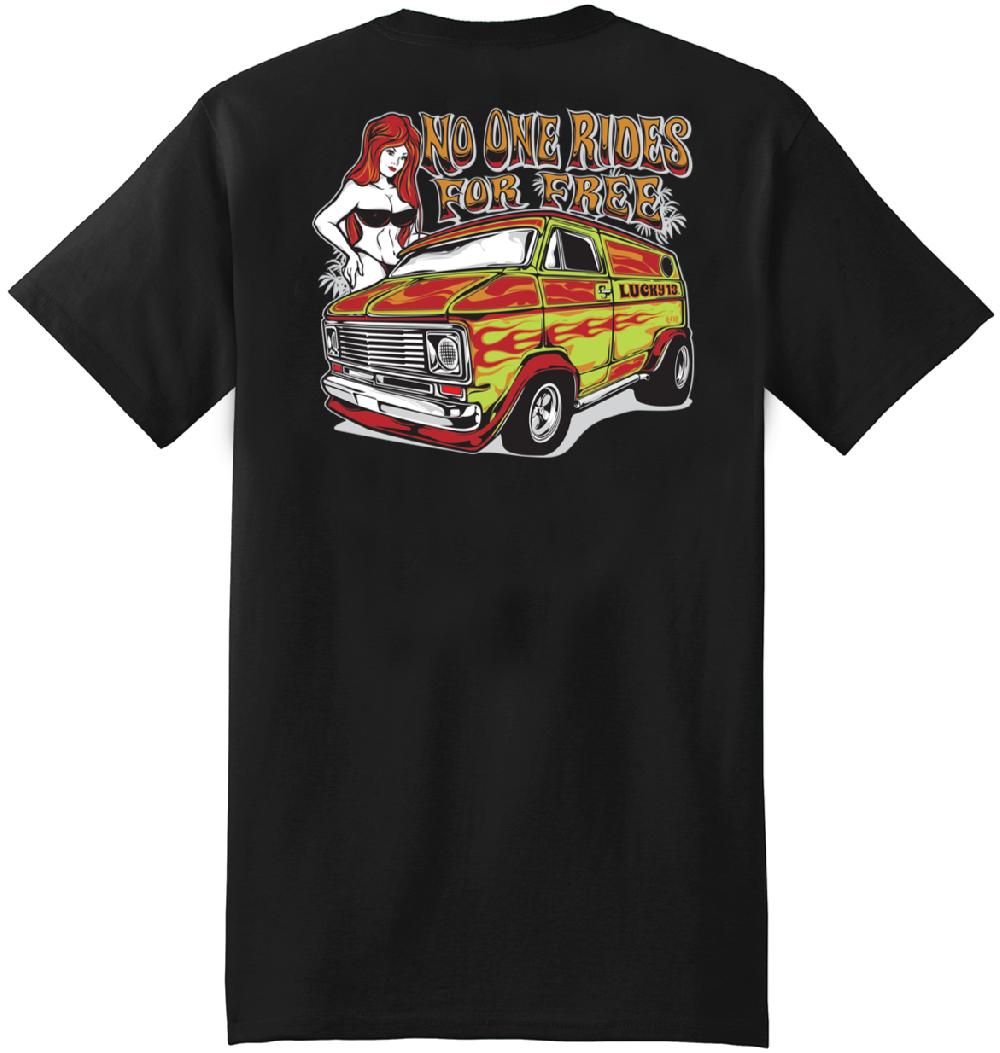 lucky 13 The SUPER VAN Men’s Short Sleeve Tee Shirt By Lucky 13 Black – Lucky13apparel
