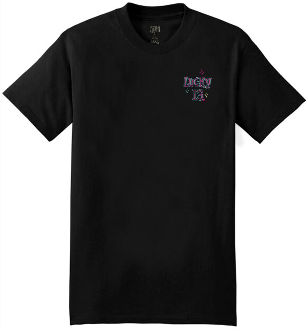 Lucky 13 The VOODOO MIRAGE Men’s Short Sleeve Tee Shirt By Lucky 13 Black – Lucky13apparel