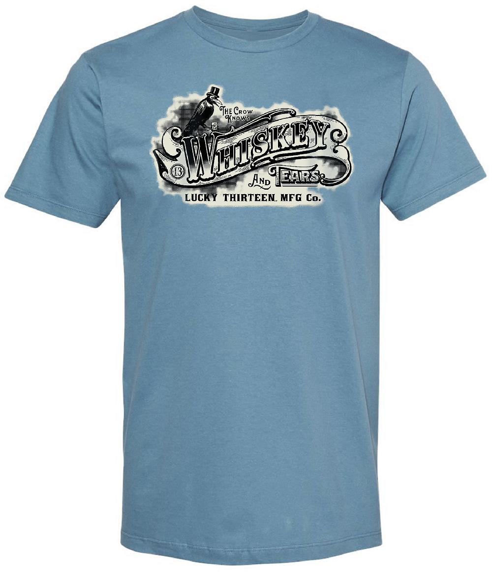 lucky 13 WHISKEY CROW Mens Short Sleeve Slim Fit Tee Shirt By Lucky 13 Slate – Lucky13apparel lucky 13 WHISKEY CROW Mens Short Sleeve Slim Fit Tee Shirt By Lucky 13 Slate – Lucky13apparel