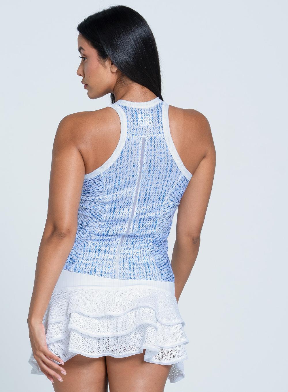 Lucky In Love Boho Tile Rib Tank