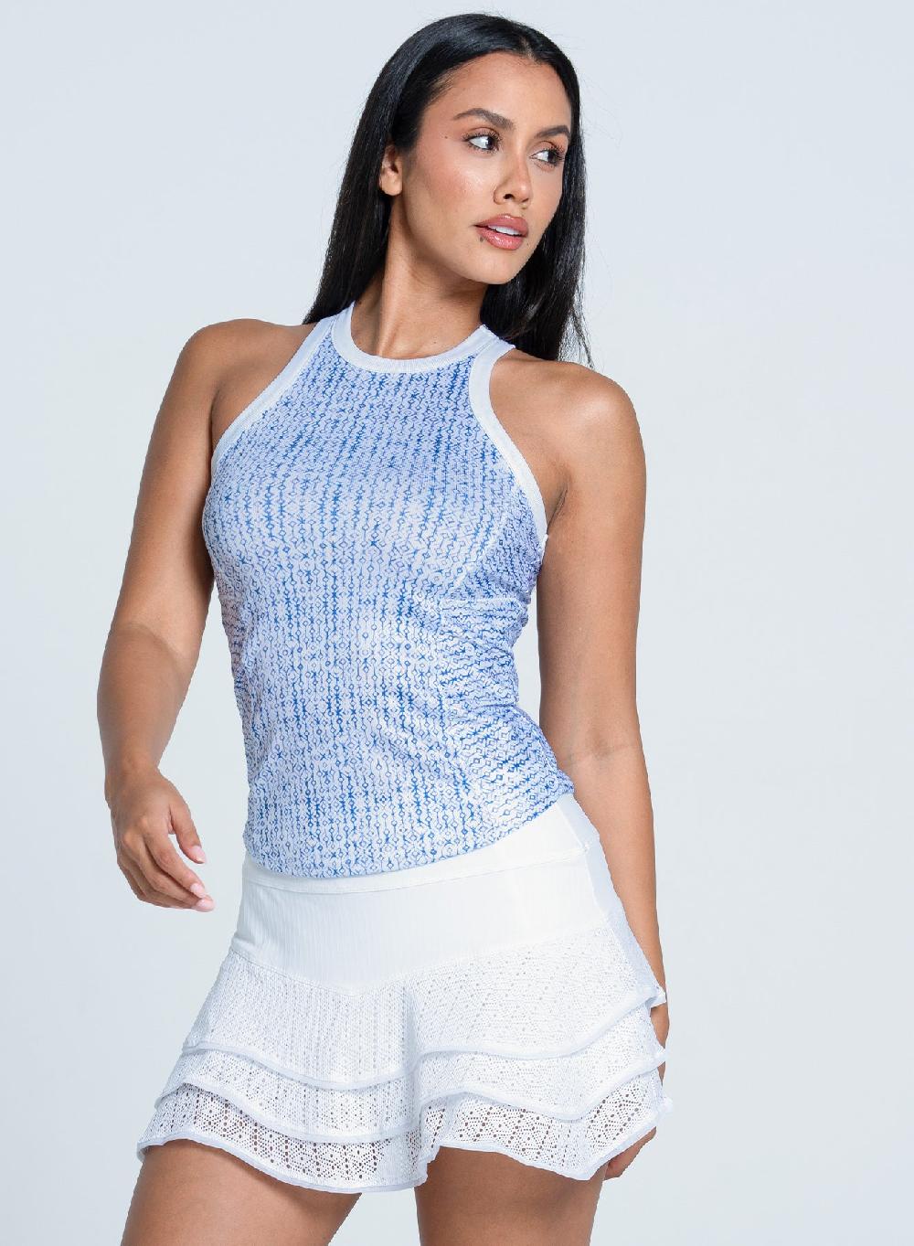 lucky in love Boho Tile Rib Tank