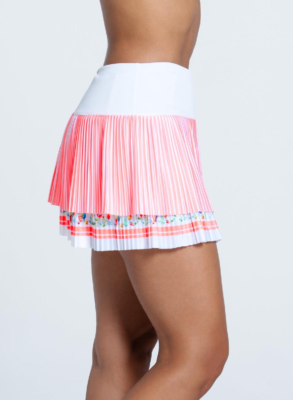 Lucky In Love Cocktail Picnic Pleated Skirt-14"