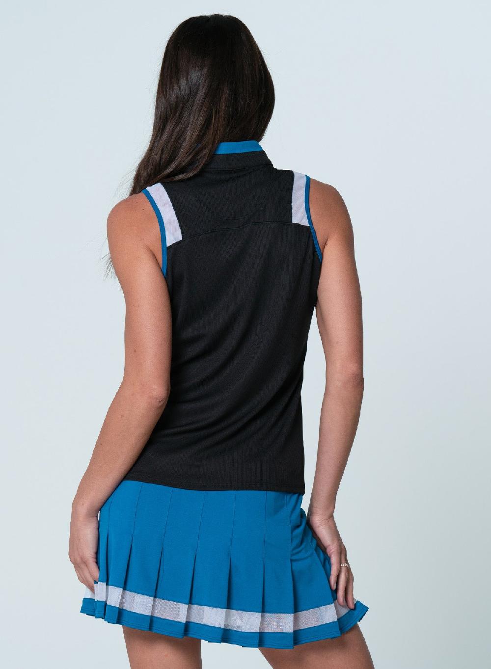 Lucky In Love Color Block Zip Tank