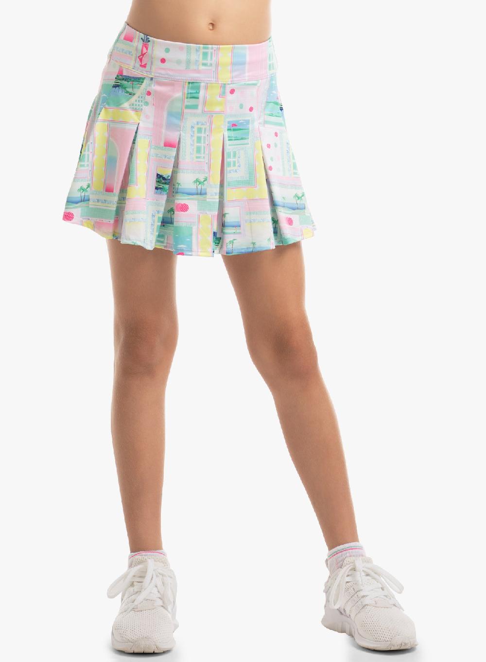 Lucky In Love Deco Love Club Skirt W/pocket - Girls