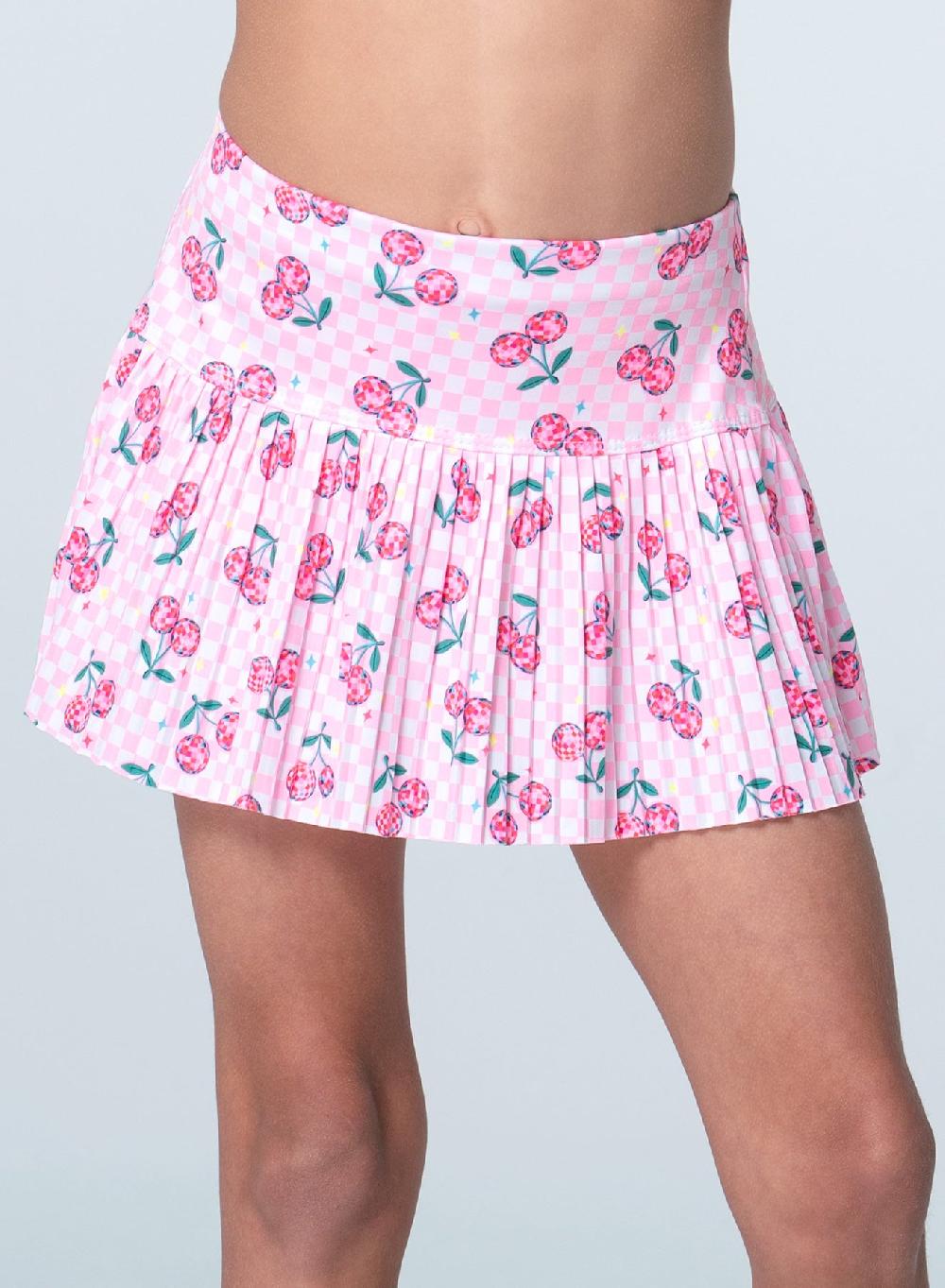 Lucky In Love Disco Cherry Pleated Skirt