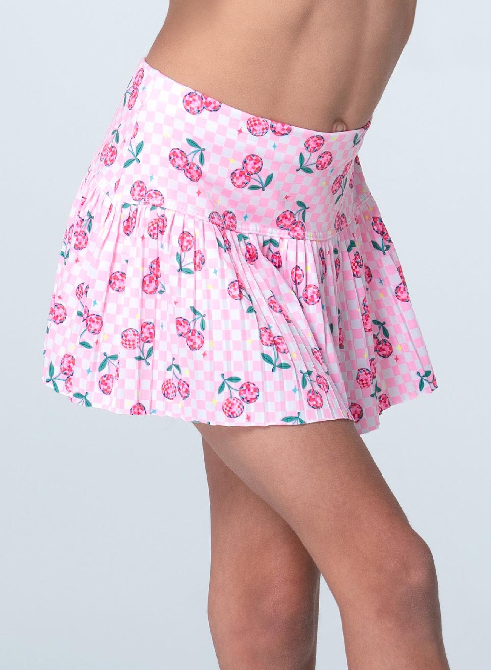 Lucky In Love Disco Cherry Pleated Skirt