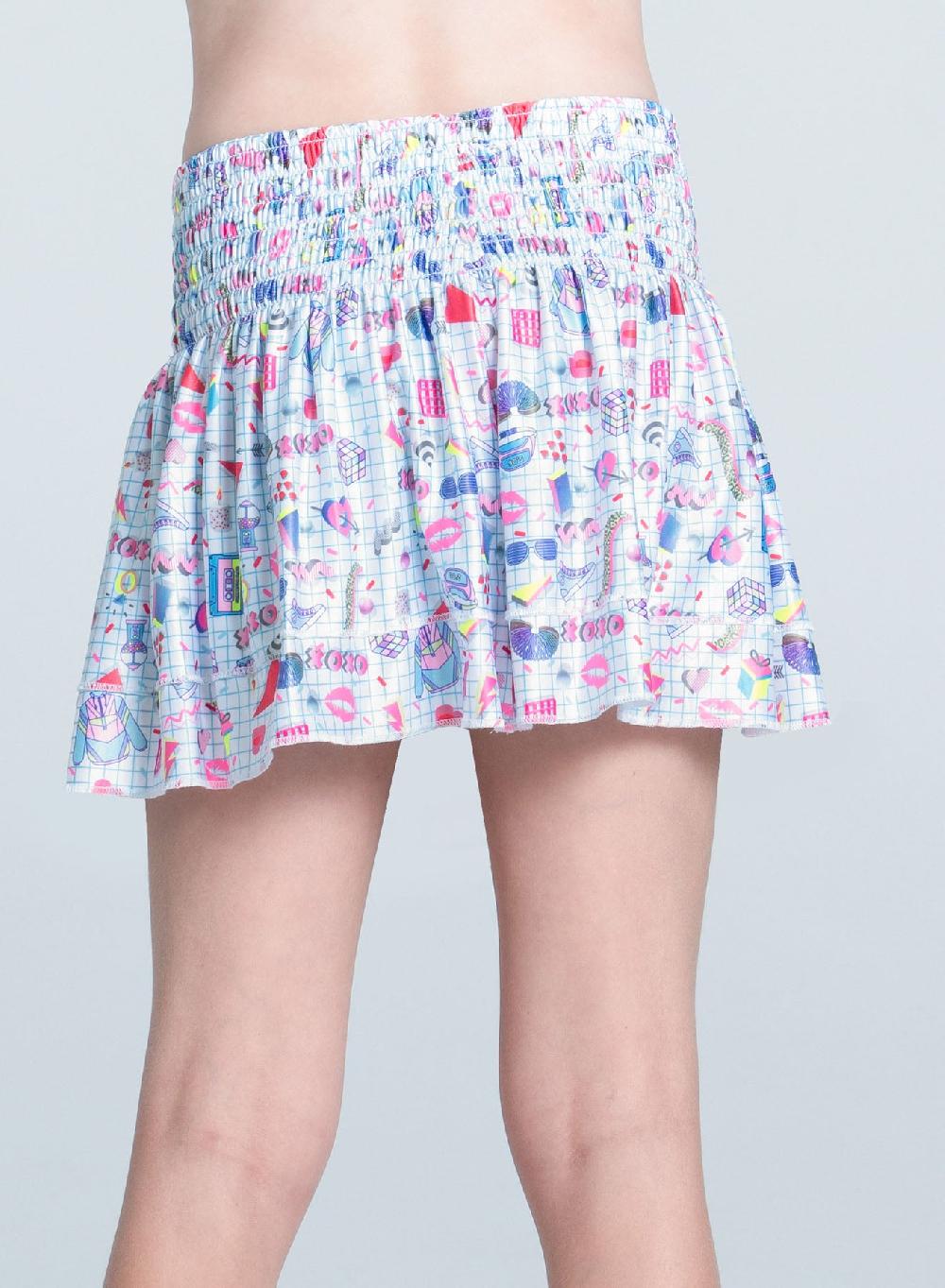 Lucky In Love Diva Smocked Skirt- Girls