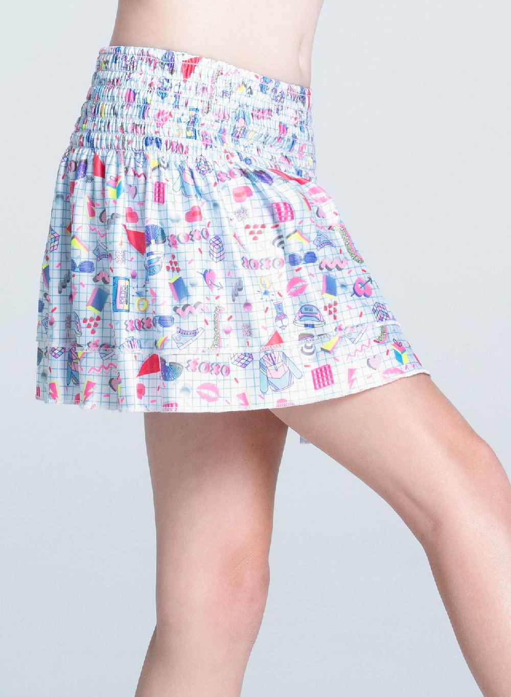 Lucky In Love Diva Smocked Skirt- Girls