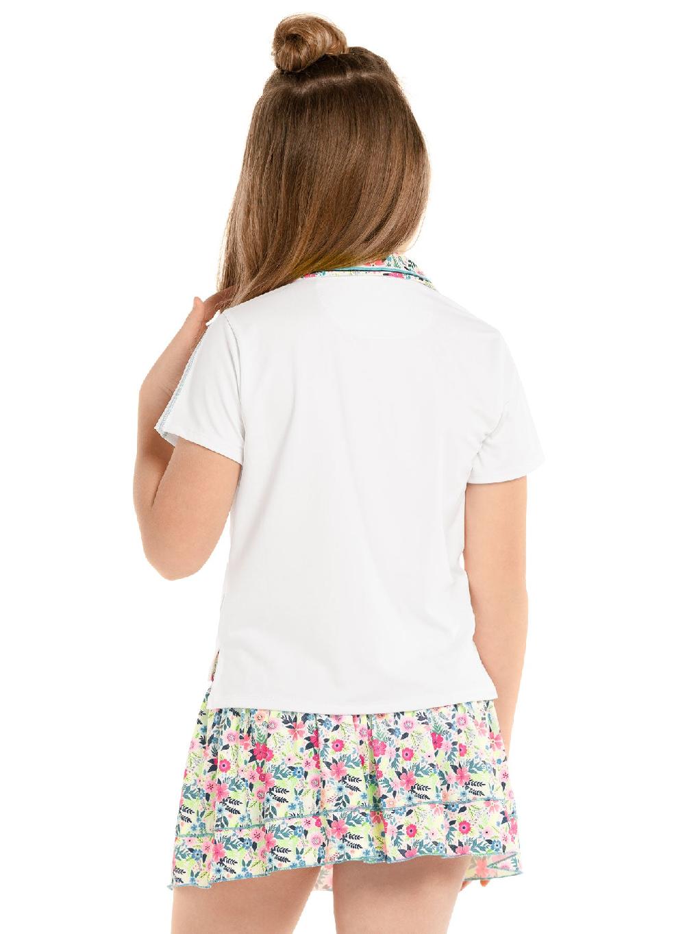 Lucky In Love Flower Frenzy Polo Short Sleeve