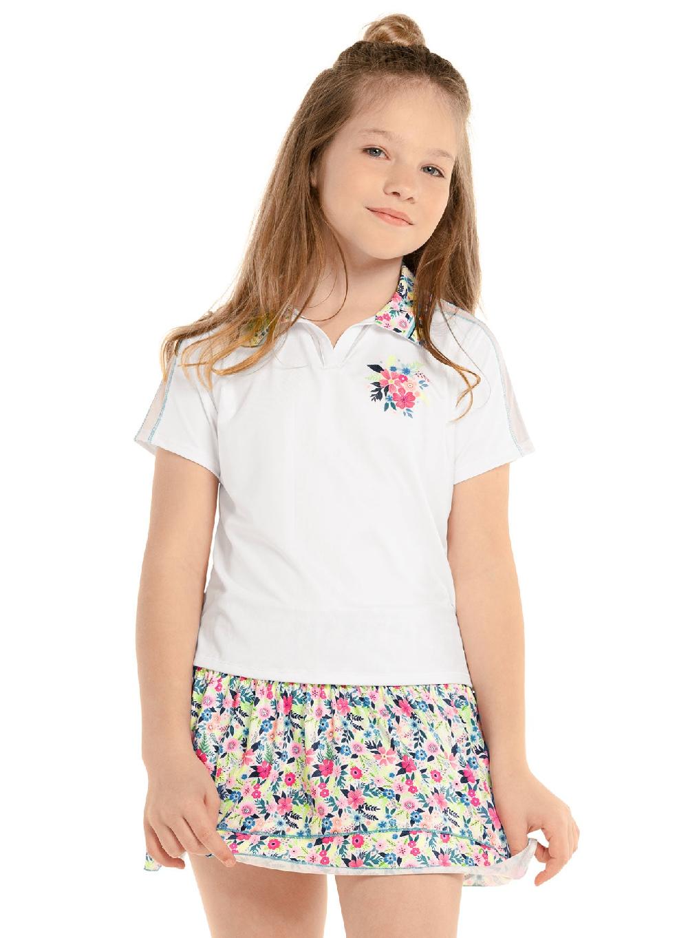 lucky in love Flower Frenzy Polo Short Sleeve
