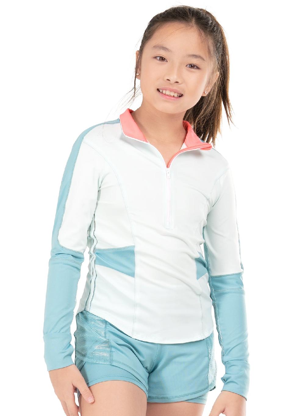 lucky in love Girl Boss 1/4 Zip Long Sleeve