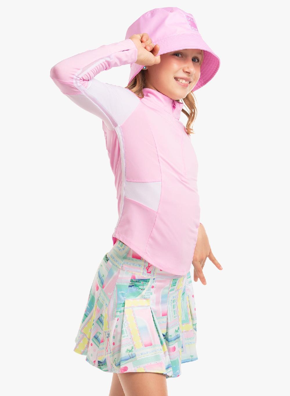 Lucky In Love Girl Power 1/4 Zip Long Sleeve