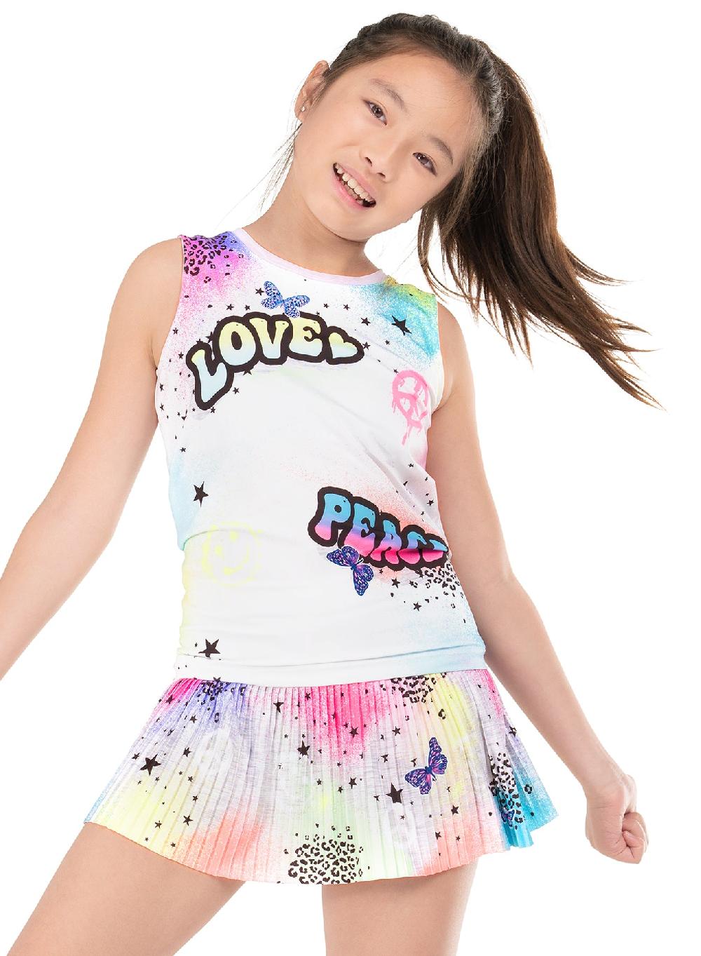 Lucky In Love Graffiti Squad Tie Back Tank