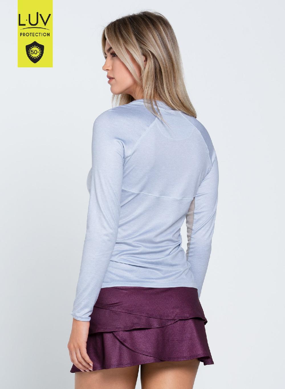 Lucky In Love Heather High Low Breezy Long Sleeve